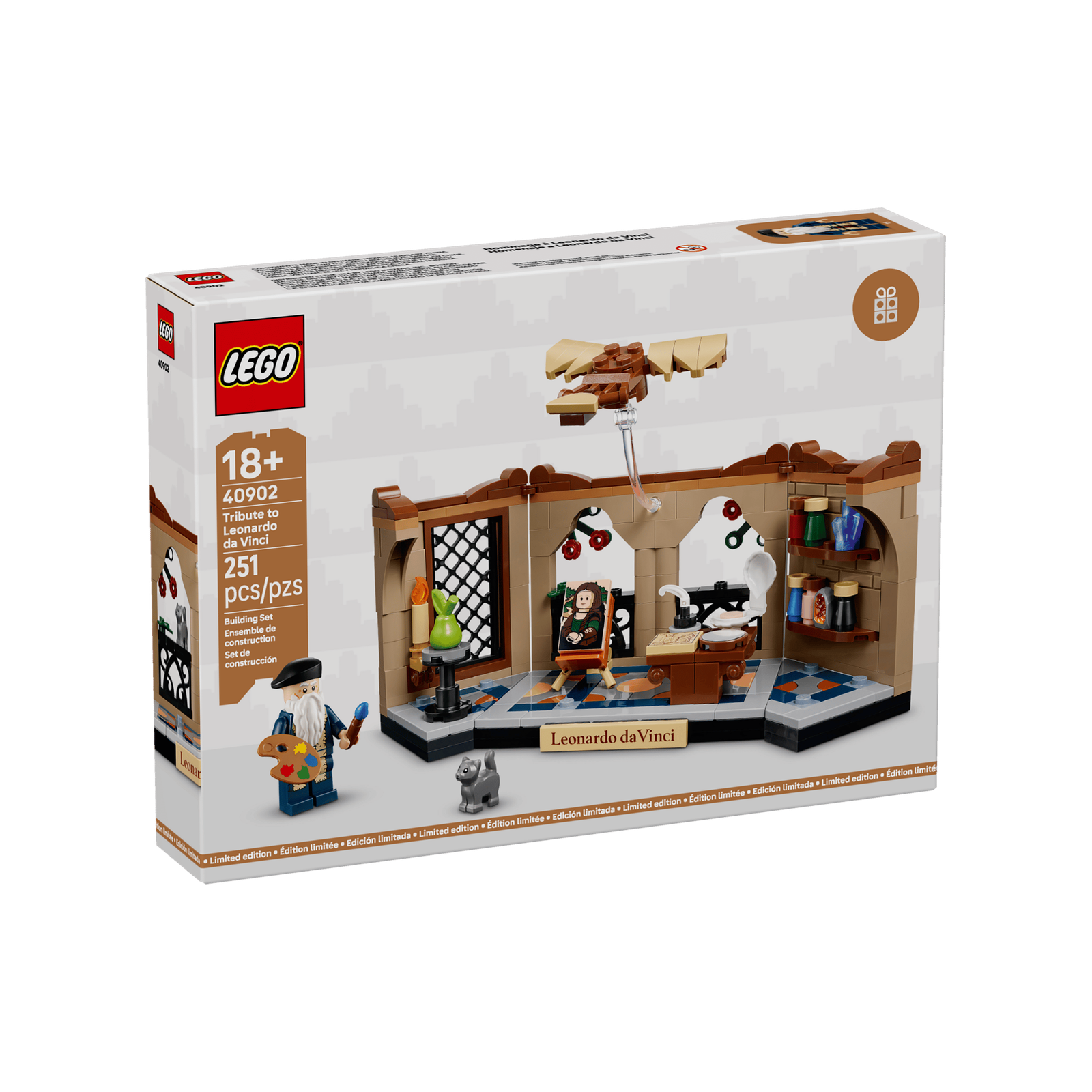 LEGO 40902 Tribute to Leonardo da Vinci rumoured for summer 2026