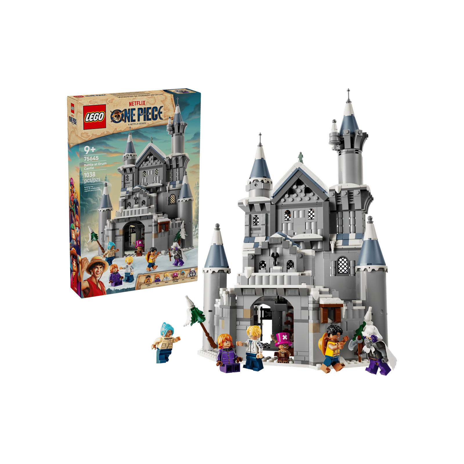 LEGO One Piece 75645 Battle at Drum Castle leaks with 1,038 pieces